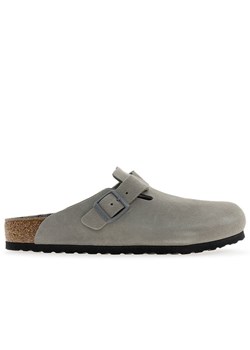 Klapki męskie Birkenstock Boston BS 1030622 - szare ze sklepu streetstyle24.pl w kategorii Klapki męskie - zdjęcie 187944046