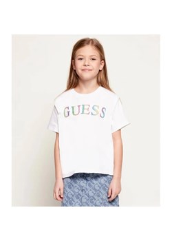 Guess T-shirt | Regular Fit ze sklepu Gomez Fashion Store w kategorii Bluzki dziewczęce - zdjęcie 187944075
