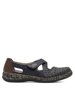 Półbuty Rieker 463H4-14 Granatowy ze sklepu eobuwie.pl w kategorii Półbuty damskie - zdjęcie 187946769