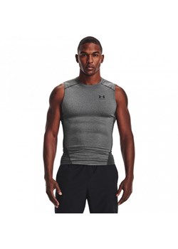 Męski top treningowy UNDER ARMOUR UA HG Armour Comp SL - szary ze sklepu Sportstylestory.com w kategorii T-shirty męskie - zdjęcie 187947936
