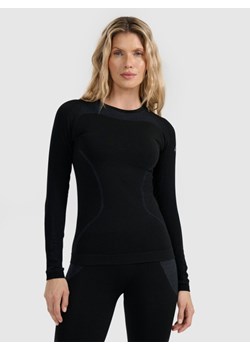 Damska bielizna termoaktywna (góra) 4F 4FWAW25USEAF201 - czarna ze sklepu Sportstylestory.com w kategorii Bielizna termoaktywna damska - zdjęcie 187948149