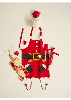 Sinsay - Fartuch kuchenny z motywem Świętego Mikołaja - czerwony ze sklepu Sinsay w kategorii Fartuchy kuchenne - zdjęcie 187948509