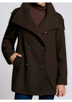 Sinsay - Kurtka z ozdobnymi guzikami - brązowy ze sklepu Sinsay w kategorii Futra damskie - zdjęcie 187948517