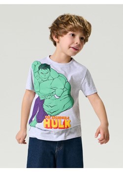 Sinsay - Bawełniana koszulka z nadrukiem Hulk - szary ze sklepu Sinsay w kategorii T-shirty chłopięce - zdjęcie 187948518