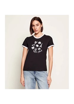 Karl Lagerfeld T-shirt | Regular Fit ze sklepu Gomez Fashion Store w kategorii Bluzki damskie - zdjęcie 187948629