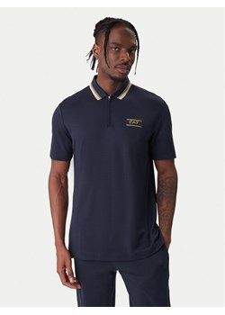 EA7 Emporio Armani Polo 7M001333 AF13739 UB102 Granatowy Regular Fit ze sklepu MODIVO w kategorii T-shirty męskie - zdjęcie 187949708