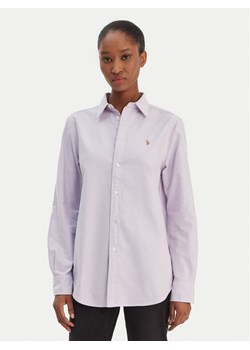 Polo Ralph Lauren Koszula 211970736506 Fioletowy Relaxed Fit ze sklepu MODIVO w kategorii Koszule damskie - zdjęcie 187949738