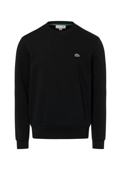 Lacoste Męska bluza nierozpinana Mężczyźni Materiał dresowy czarny jednolity ze sklepu vangraaf w kategorii Bluzy męskie - zdjęcie 187950156