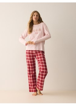 Reserved - Piżama ze świątecznym motywem - czerwony ze sklepu Reserved w kategorii Piżamy damskie - zdjęcie 187950289
