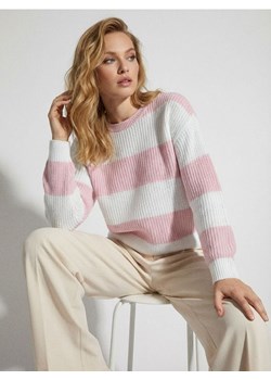 Sinsay - Sweter w paski - różowy ze sklepu Sinsay w kategorii Swetry damskie - zdjęcie 187950538