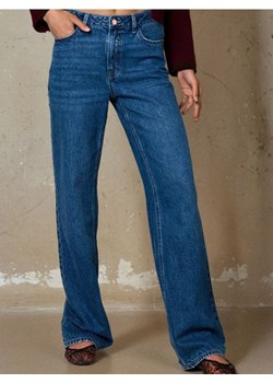 Sinsay - Jeansy wide leg z wysokim stanem - granatowy ze sklepu Sinsay w kategorii Jeansy damskie - zdjęcie 187950568