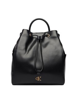 Calvin Klein Plecak Ck Drawstring Backpack LV04F3329G Czarny ze sklepu MODIVO w kategorii Plecaki - zdjęcie 187950828