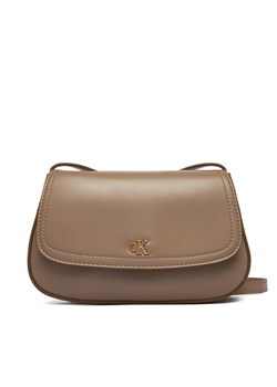 Torebka Calvin Klein Ck Flap Camera Bag LV04F3421G Beżowy ze sklepu eobuwie.pl w kategorii Listonoszki - zdjęcie 187952416