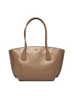 Torebka Calvin Klein Ck Medium Dome Tot LV04F3344G Beżowy ze sklepu eobuwie.pl w kategorii Torby Shopper bag - zdjęcie 187952499
