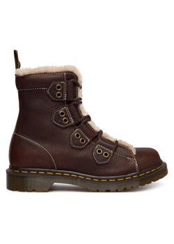 Dr. Martens Trzewiki 1460 Lace To Toe Fur Lined DM41417200 Brązowy ze sklepu MODIVO w kategorii Botki - zdjęcie 187953059