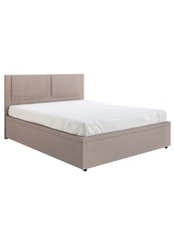 Beżowe łóżko tapicerowane z podnoszonym stelażem B0-G82 ze sklepu Edinos.pl w kategorii Łóżka i materace - zdjęcie 187953777
