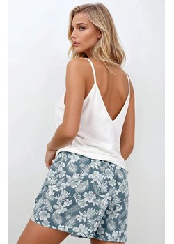 Krótka piżama damska Night Charm, Kolor biało-zielony, Rozmiar S, Momenti per me ze sklepu Intymna w kategorii Piżamy damskie - zdjęcie 187953839