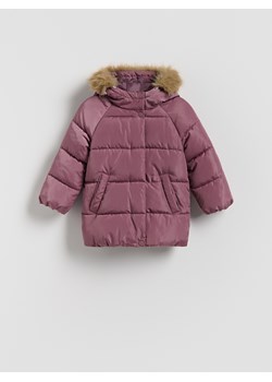Reserved - Pikowana kurtka z kapturem - fioletowy ze sklepu Reserved w kategorii Kurtki dziewczęce - zdjęcie 187954799