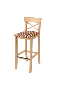 Pokrowiec na krzesło barowe Ingolf z tapicerowanym siedziskiem ze sklepu dekoria.pl w kategorii Pokrowce na kanapy i fotele - zdjęcie 187955047