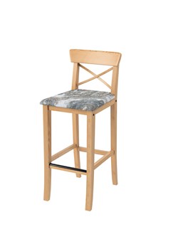 Pokrowiec na krzesło barowe Ingolf z tapicerowanym siedziskiem ze sklepu dekoria.pl w kategorii Pokrowce na kanapy i fotele - zdjęcie 187955059