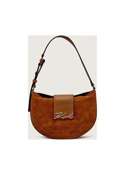 Karl Lagerfeld Torebka na ramię k/signature | zamsz ze sklepu Gomez Fashion Store w kategorii Listonoszki - zdjęcie 187955155