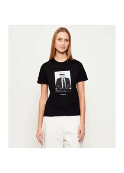 Karl Lagerfeld T-shirt Portrait | Classic fit ze sklepu Gomez Fashion Store w kategorii Bluzki damskie - zdjęcie 187955246