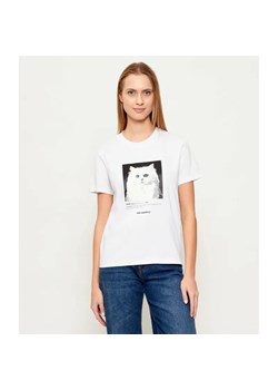 Karl Lagerfeld T-shirt Portrait | Classic fit ze sklepu Gomez Fashion Store w kategorii Bluzki damskie - zdjęcie 187955419