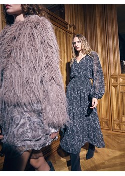 Mohito - Szyfonowa sukienka maxi we wzory - zielony ze sklepu Mohito w kategorii Sukienki - zdjęcie 187957215