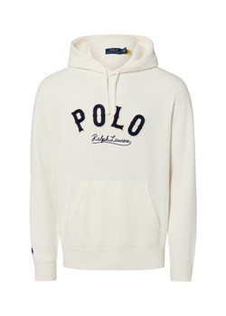 Polo Ralph Lauren Męski sweter z kapturem Mężczyźni Bawełna écru jednolity ze sklepu vangraaf w kategorii Bluzy męskie - zdjęcie 187957307