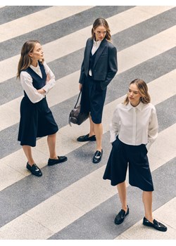 Reserved - Loafersy z przeszyciami - czarny ze sklepu Reserved w kategorii Półbuty damskie - zdjęcie 187957868