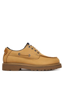 Półbuty Tommy Jeans Archive '01 Boat Shoe EM0EM01703 Żółty ze sklepu eobuwie.pl w kategorii Półbuty męskie - zdjęcie 187958439