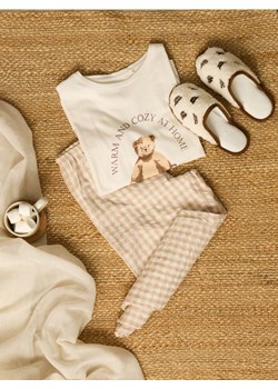 Sinsay - Bawełniana piżama dwuczęściowa - biały ze sklepu Sinsay w kategorii Piżamy damskie - zdjęcie 187959426