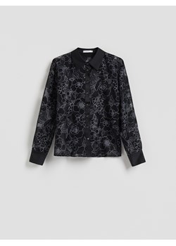 Reserved - Koszula z wiskozą - czarny ze sklepu Reserved w kategorii Bluzki damskie - zdjęcie 187960907
