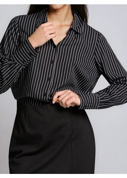 Sinsay - Koszula z wiskozy w paski - czarny ze sklepu Sinsay w kategorii Koszule damskie - zdjęcie 187961179
