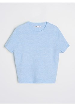 Sinsay - Bluzka swetrowa z domieszką wełny - błękitny ze sklepu Sinsay w kategorii Bluzki damskie - zdjęcie 187961196