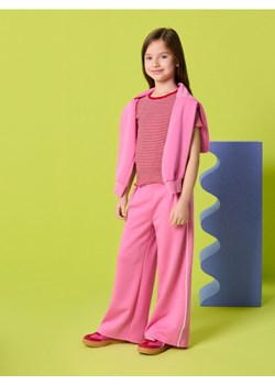 Sinsay - Spodnie wide leg - różowy ze sklepu Sinsay w kategorii Spodnie dziewczęce - zdjęcie 187962249