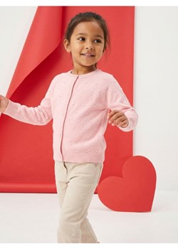 Sinsay - Bawełniany sweter zapinany na guziki - różowy ze sklepu Sinsay w kategorii Swetry dziewczęce - zdjęcie 187962256