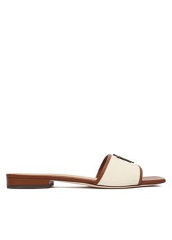 Klapki LAUREN RALPH LAUREN 802P04395003 Écru ze sklepu eobuwie.pl w kategorii Klapki damskie - zdjęcie 187962318