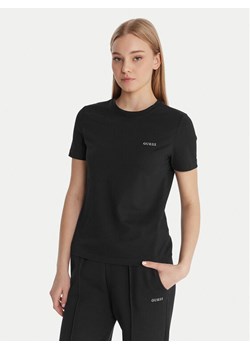 Guess T-Shirt V6RI07 J1314 Czarny Regular Fit ze sklepu MODIVO w kategorii Bluzki damskie - zdjęcie 187962658