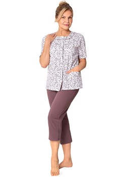 Bawełniana piżama damska rozpinana Maria I 200 35, Kolor śliwkowy, Rozmiar 2XL, MARTEL ze sklepu Primodo w kategorii Piżamy damskie - zdjęcie 187963265