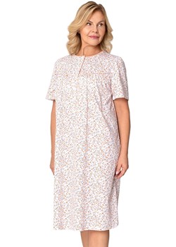 Bawełniana koszula nocna na krótki rękaw Bogna I 203 33, Kolor biało-pomarańczowy, Rozmiar 2XL, MARTEL ze sklepu Primodo w kategorii Koszule nocne - zdjęcie 187963285