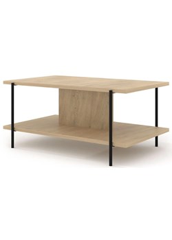 Minimalistyczna ława z półką dąb cremona S4-W30 ze sklepu Edinos.pl w kategorii Stoliki kawowe - zdjęcie 187963818