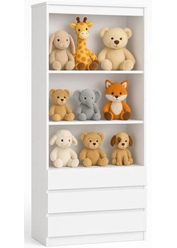 Biały dziecięcy regał na zabawki z szufladami Z1-G78 ze sklepu Edinos.pl w kategorii Regały i witryny - zdjęcie 187963845