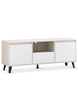 Nowoczesna szafka RTV kaszmir + biały H4-N77 ze sklepu Edinos.pl w kategorii Szafki RTV - zdjęcie 187963865