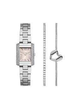 Zestaw zegarek i bransoletka Michael Kors Emery Set MK7514SET Srebrny ze sklepu eobuwie.pl w kategorii Zegarki - zdjęcie 187964129