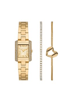 Zestaw zegarek i bransoletka Michael Kors Emery Set MK7510SET Złoty ze sklepu eobuwie.pl w kategorii Zegarki - zdjęcie 187964149