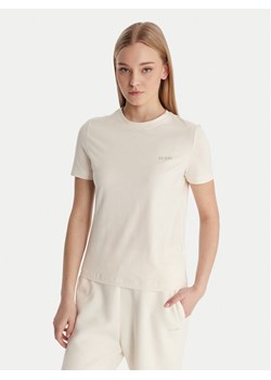 Guess T-Shirt V6RI07 J1314 Écru Regular Fit ze sklepu MODIVO w kategorii Bluzki damskie - zdjęcie 187964396