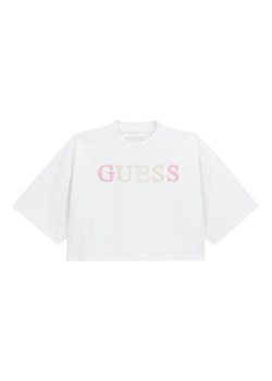 Guess T-Shirt J6RI11 KCNQ4 Biały Oversize ze sklepu MODIVO w kategorii Bluzki dziewczęce - zdjęcie 187964438