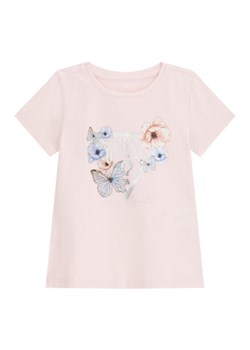Guess T-Shirt K6RI21 K6YW4 Różowy Regular Fit ze sklepu MODIVO w kategorii Bluzki dziewczęce - zdjęcie 187964466