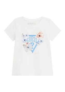 Guess T-Shirt K6RI21 K6YW4 Biały Regular Fit ze sklepu MODIVO w kategorii Bluzki dziewczęce - zdjęcie 187964488